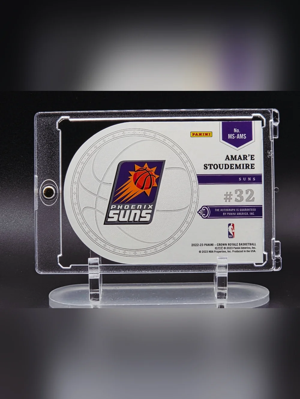 Amar’e Stoudemire Majestic Signatures Auto 34/49 – Crown Royale – Suns - Picture 2 of 2